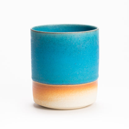 【清水焼】ロックカップ　碧彩結晶釉　岩華窯 高木竜太 KOTOPOTTER