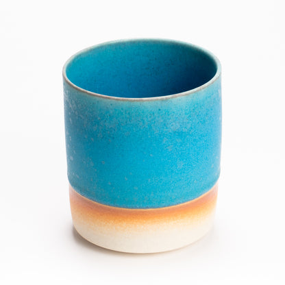 【清水焼】ロックカップ　碧彩結晶釉　岩華窯 高木竜太 KOTOPOTTER