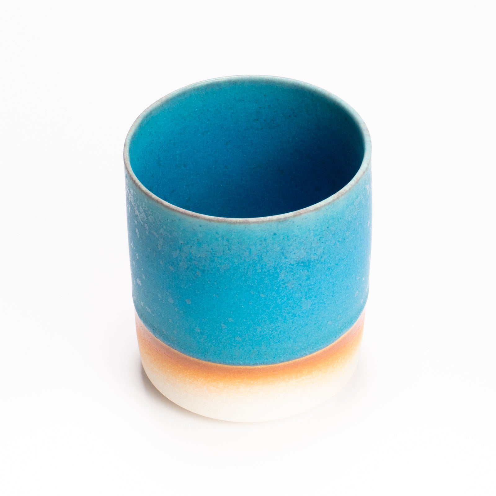 【清水焼】ロックカップ　碧彩結晶釉　岩華窯 高木竜太 KOTOPOTTER