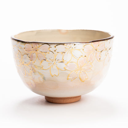 抹茶碗　ラスター彩 桜絵　俊山窯 KOTOPOTTER