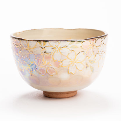 抹茶碗　ラスター彩 桜絵　俊山窯 KOTOPOTTER