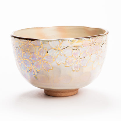 抹茶碗　ラスター彩 桜絵　俊山窯 KOTOPOTTER