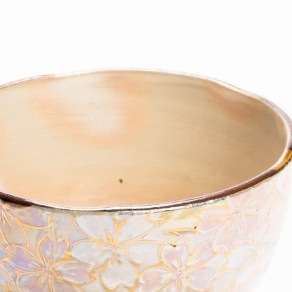 抹茶碗　ラスター彩 桜絵　俊山窯 KOTOPOTTER