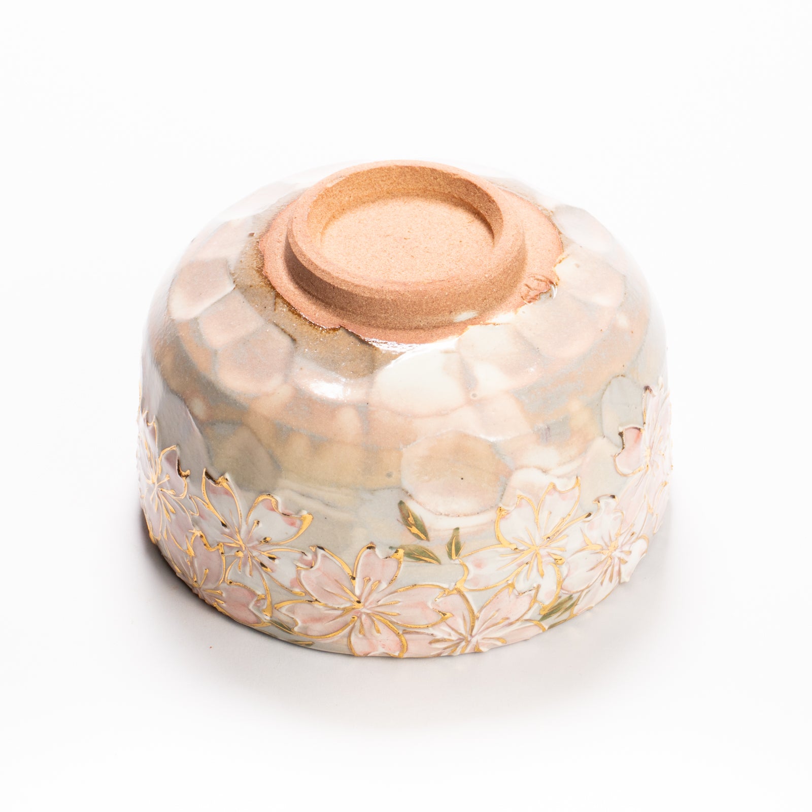 抹茶碗　イッチン金彩 桜絵　俊山窯 KOTOPOTTER