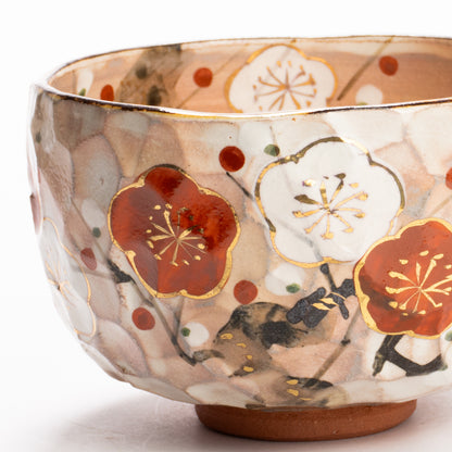 抹茶碗　紅白梅　俊山窯 KOTOPOTTER