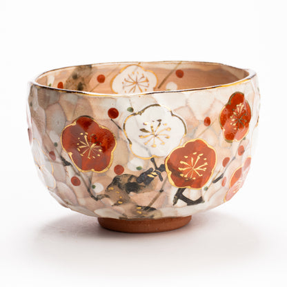 抹茶碗　紅白梅　俊山窯 KOTOPOTTER