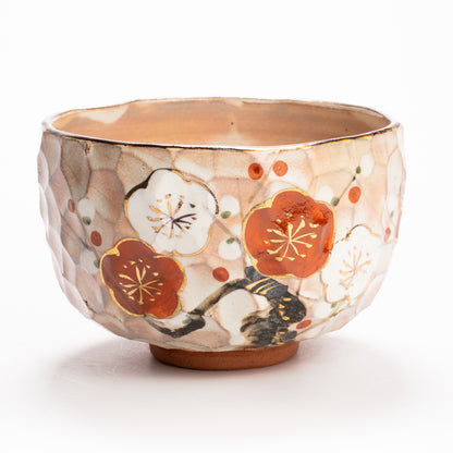 抹茶碗　紅白梅　俊山窯 KOTOPOTTER