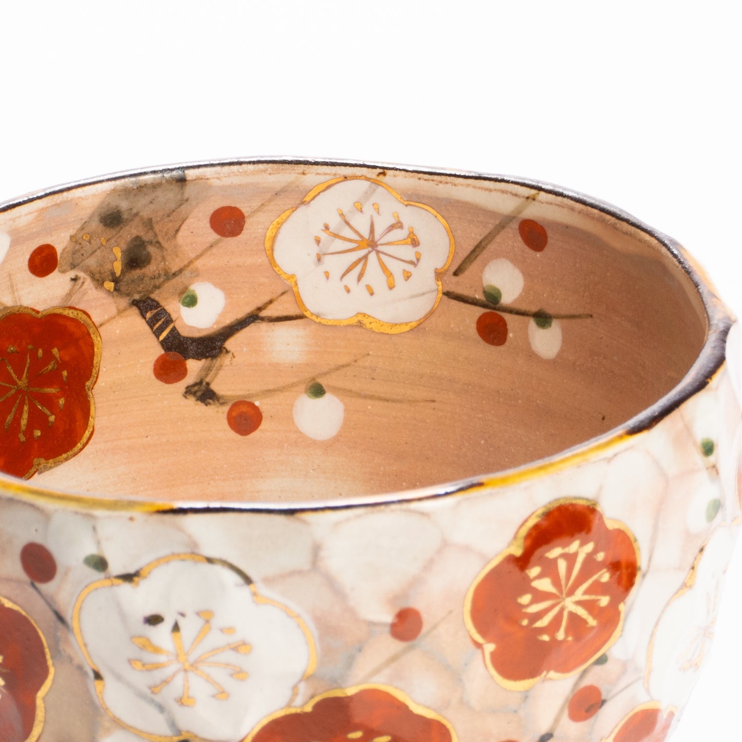 抹茶碗　紅白梅　俊山窯 KOTOPOTTER