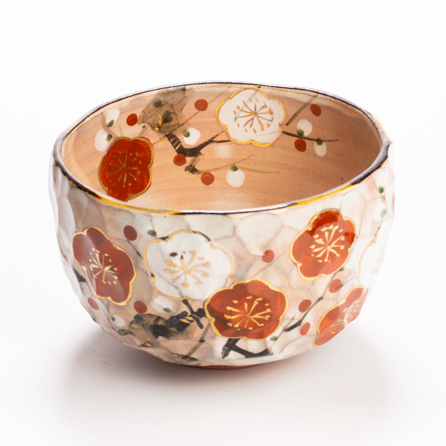 抹茶碗　紅白梅　俊山窯 KOTOPOTTER