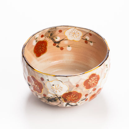 抹茶碗　紅白梅　俊山窯 KOTOPOTTER