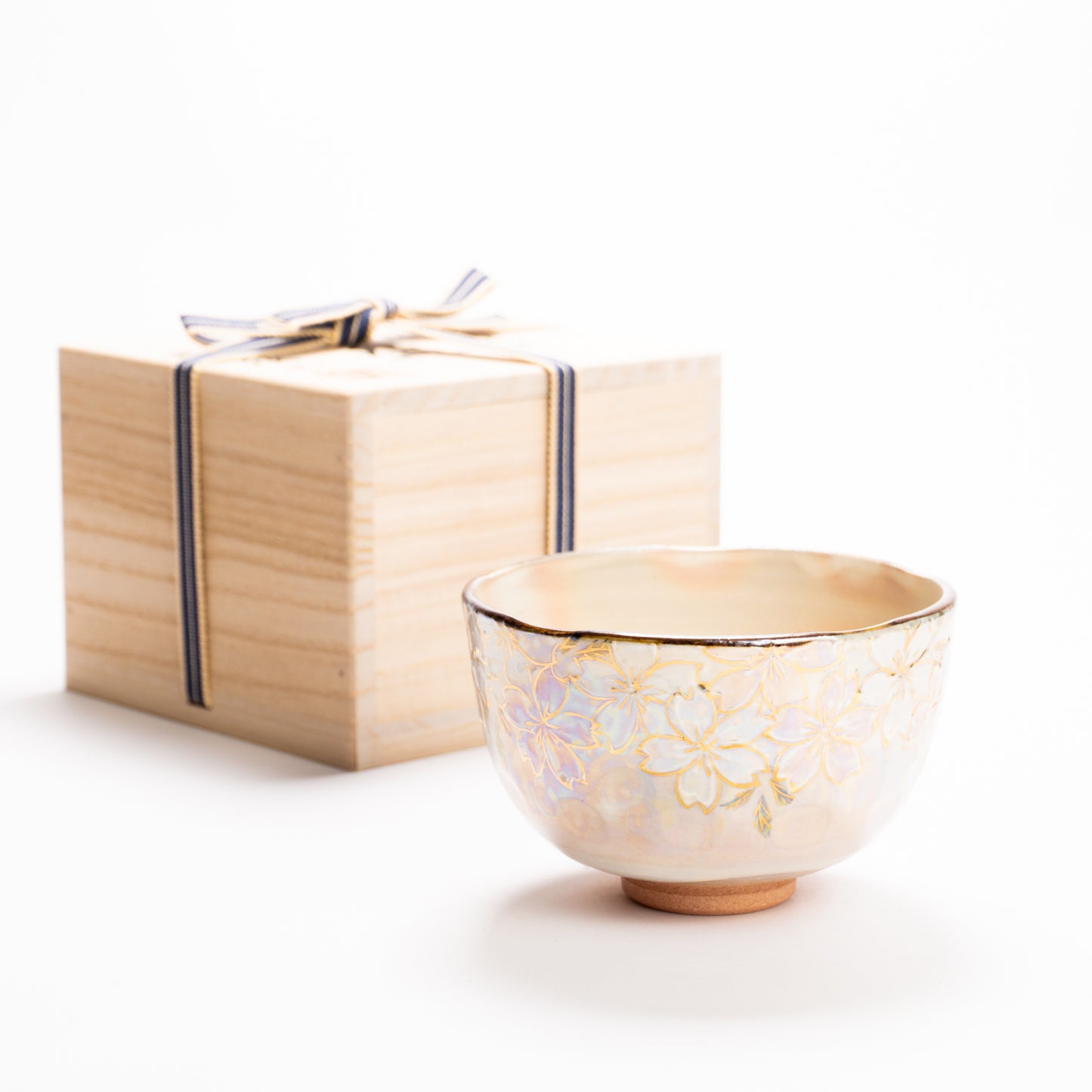 抹茶碗　ラスター彩 桜絵　俊山窯 KOTOPOTTER