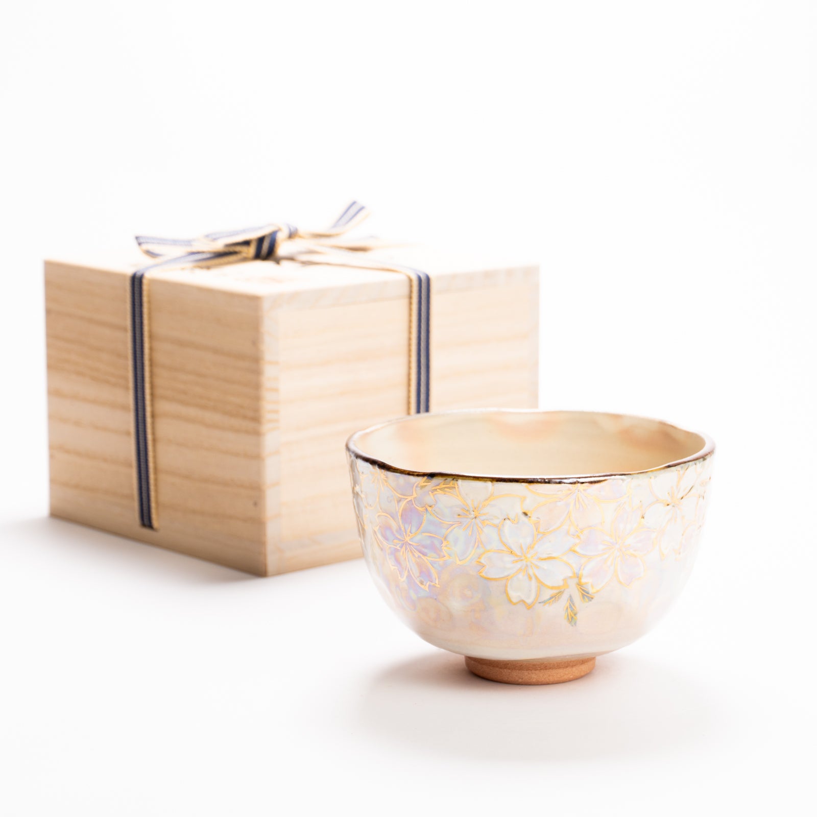 抹茶碗　ラスター彩 桜絵　俊山窯 KOTOPOTTER