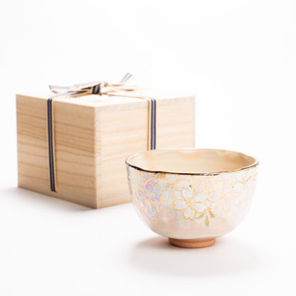 抹茶碗　ラスター彩 桜絵　俊山窯 KOTOPOTTER