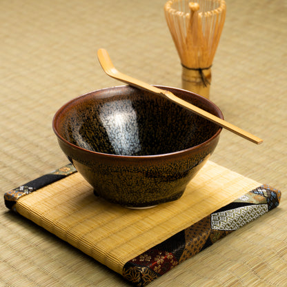 抹茶碗　天目"釉溜まり"4B　桶谷定一 KOTOPOTTER