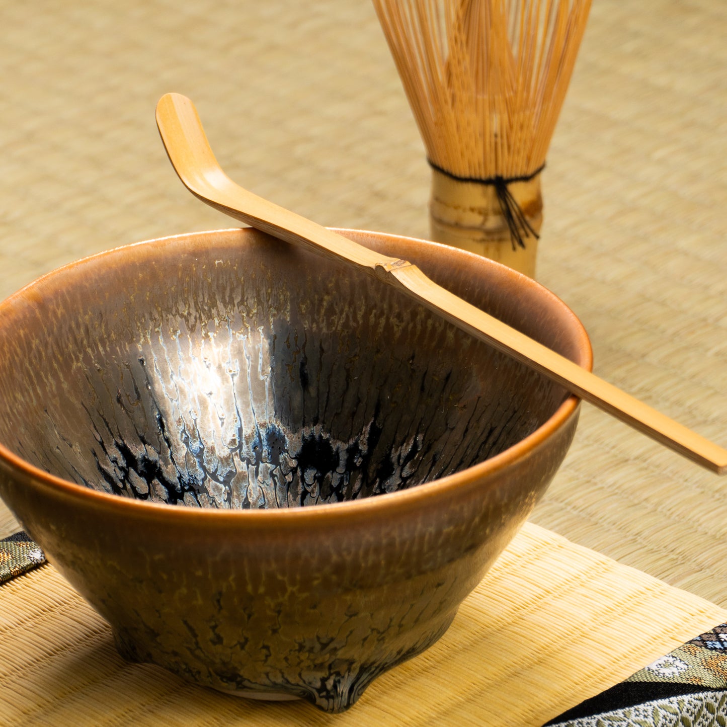 抹茶碗　天目"釉溜まり"4B　桶谷定一 KOTOPOTTER