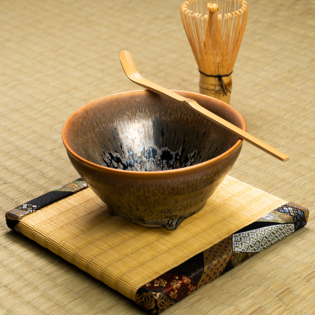 抹茶碗　天目"釉溜まり"4B　桶谷定一 KOTOPOTTER