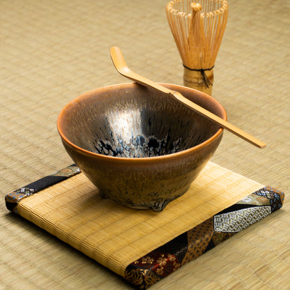 抹茶碗　天目"釉溜まり"4B　桶谷定一 KOTOPOTTER