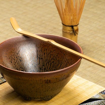 抹茶碗　天目"釉溜まり"4C　桶谷定一 KOTOPOTTER