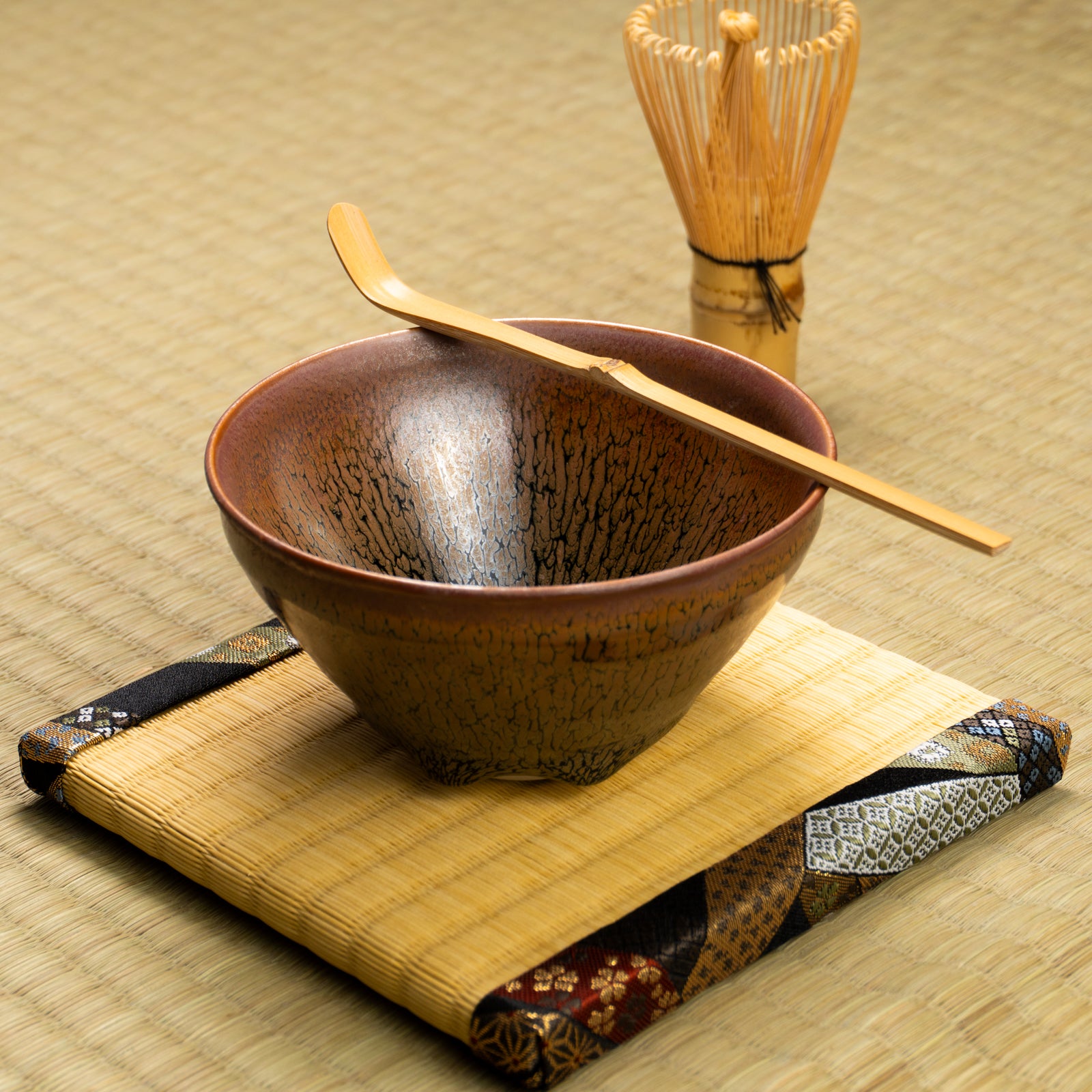 抹茶碗　天目"釉溜まり"4C　桶谷定一 KOTOPOTTER