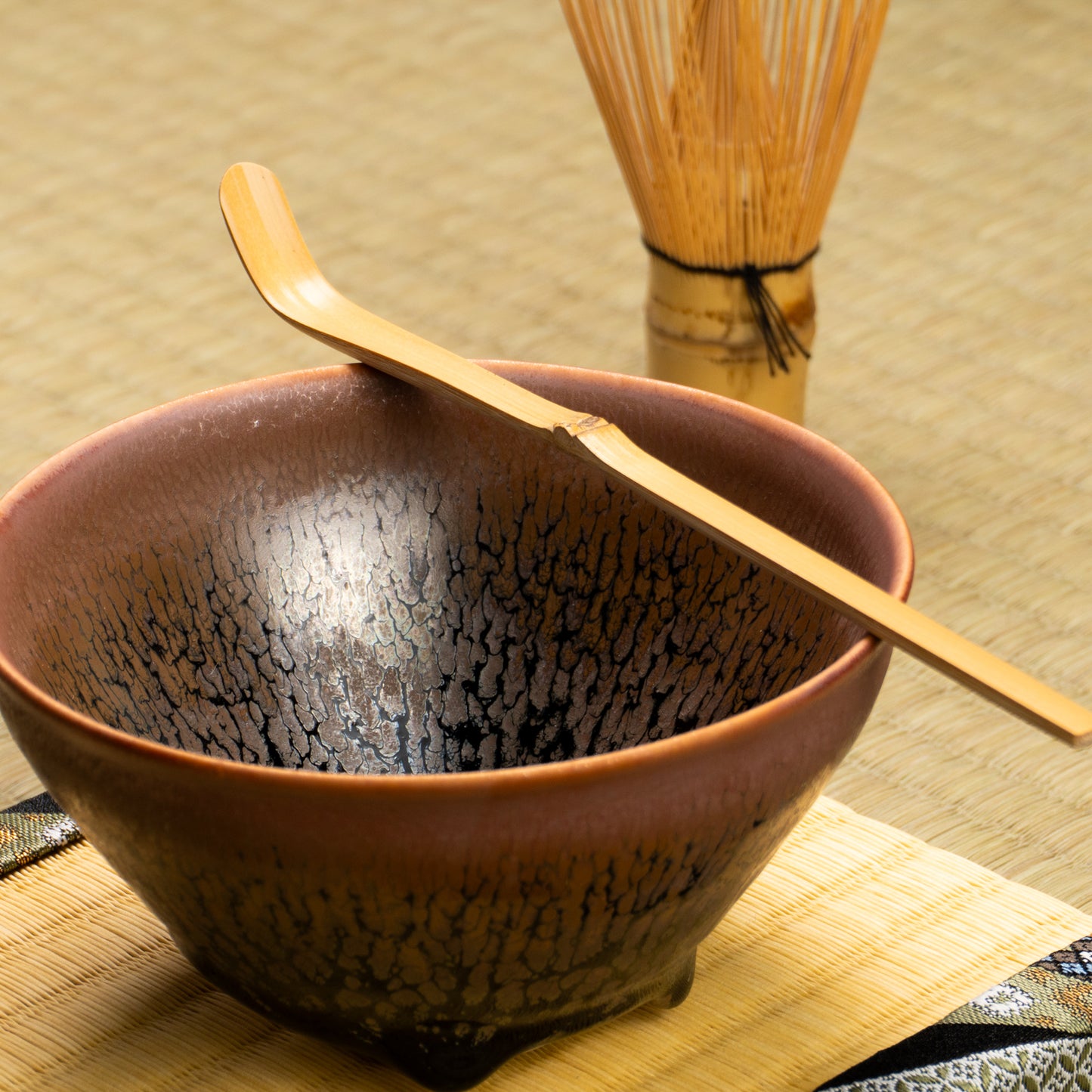 抹茶碗　天目"釉溜まり"4D　桶谷定一 KOTOPOTTER