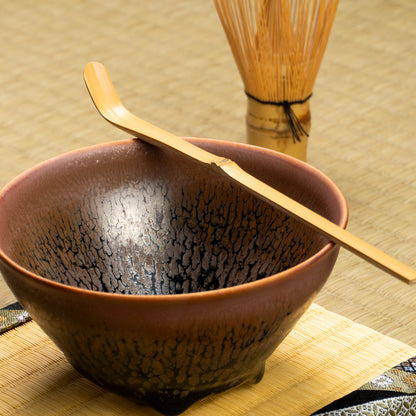 抹茶碗　天目"釉溜まり"4D　桶谷定一 KOTOPOTTER
