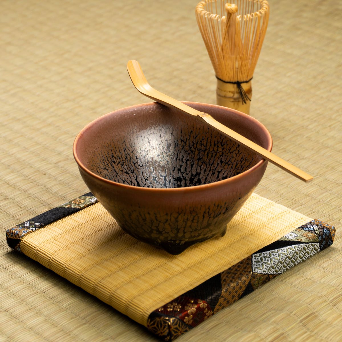抹茶碗　天目"釉溜まり"4D　桶谷定一 KOTOPOTTER