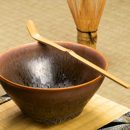 抹茶碗　天目"釉溜まり"4E　桶谷定一 KOTOPOTTER