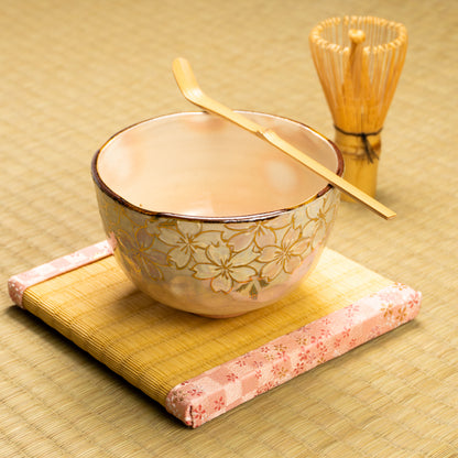抹茶碗　ラスター彩 桜絵　俊山窯 KOTOPOTTER