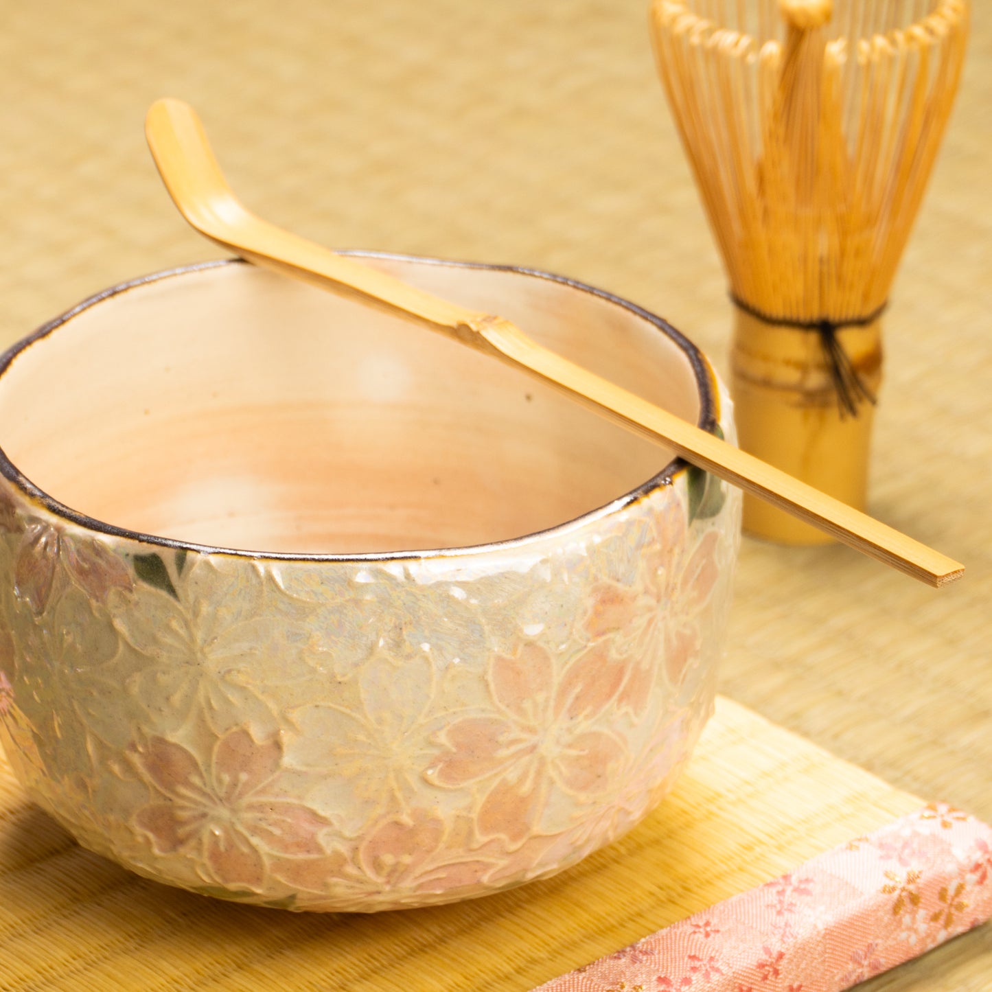 抹茶碗　ラスター彩 桜詰　俊山窯 KOTOPOTTER