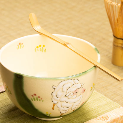 抹茶碗　織部仔羊　宝泉 KOTOPOTTER