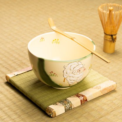 抹茶碗　織部仔羊　宝泉 KOTOPOTTER