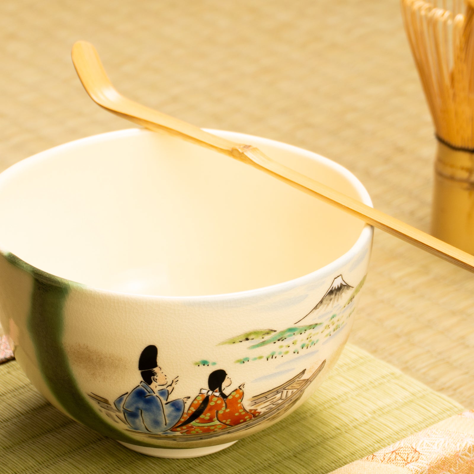 抹茶碗　織部 船旅　宝泉 KOTOPOTTER