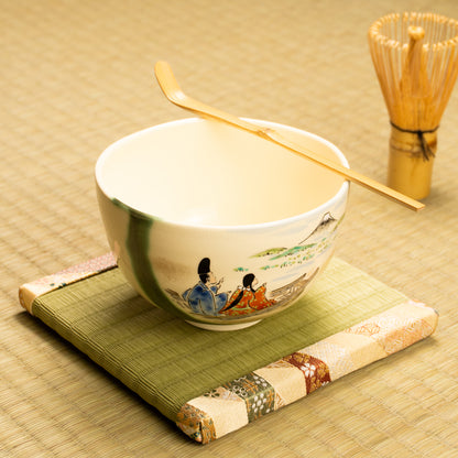 抹茶碗　織部 船旅　宝泉 KOTOPOTTER