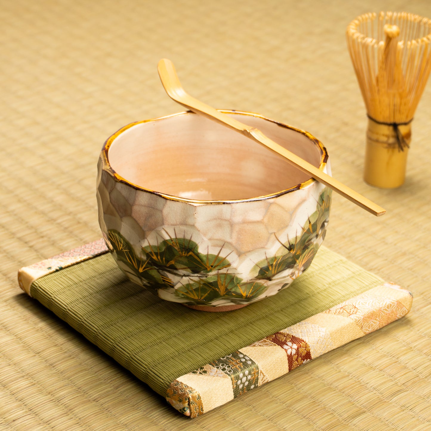 抹茶碗　色絵金彩 花詰　俊山窯 (コピー) KOTOPOTTER