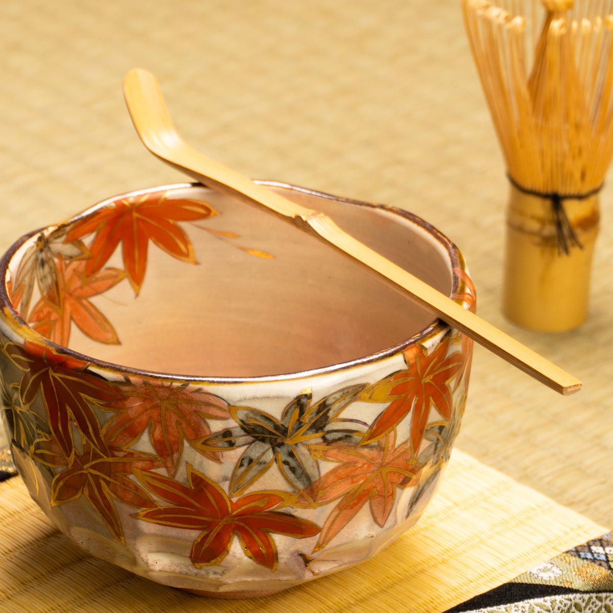 抹茶碗　錦秋　俊山窯 KOTOPOTTER