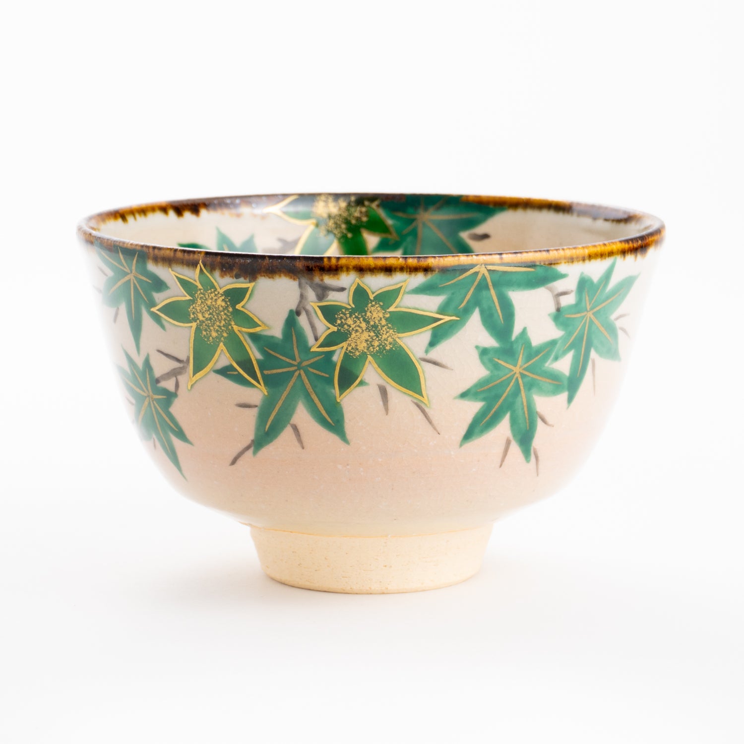 抹茶碗　青楓　安徳 - Handcrafted Japanese pottery from Kyoto - Kyo ware / Kiyomizu ware.