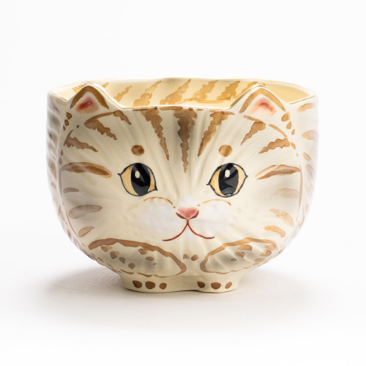 抹茶碗　茶虎猫　良二 KOTOPOTTER