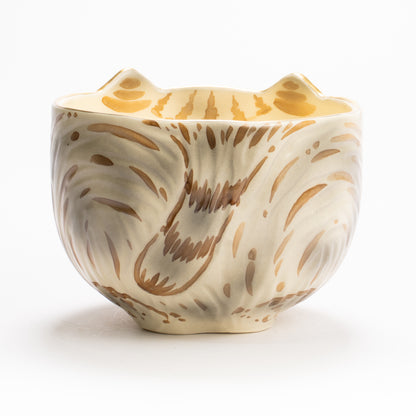 抹茶碗　茶虎猫　良二 KOTOPOTTER