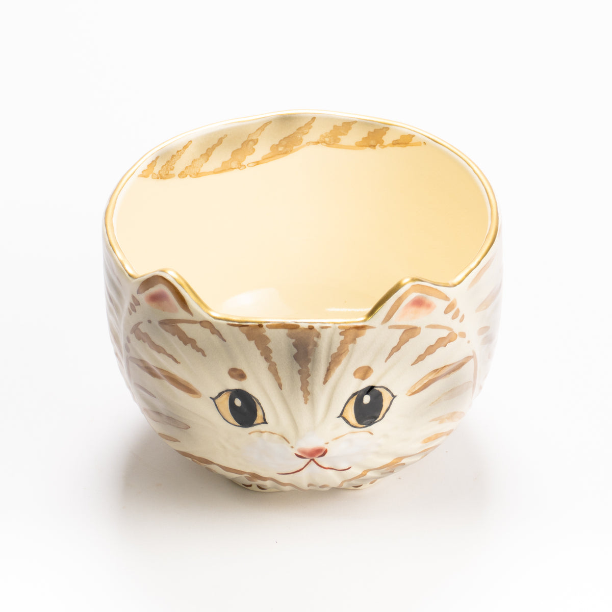 抹茶碗　茶虎猫　良二 KOTOPOTTER