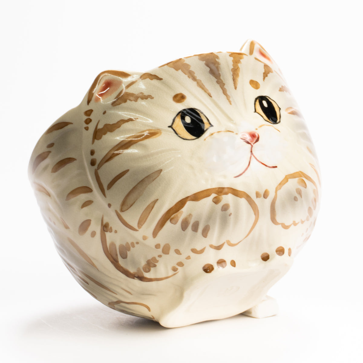 抹茶碗　茶虎猫　良二 KOTOPOTTER