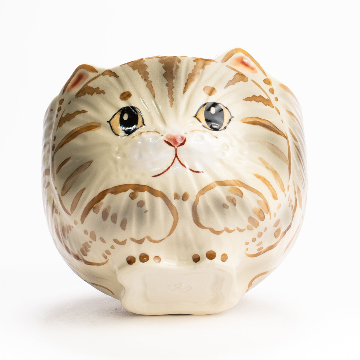抹茶碗　茶虎猫　良二 KOTOPOTTER