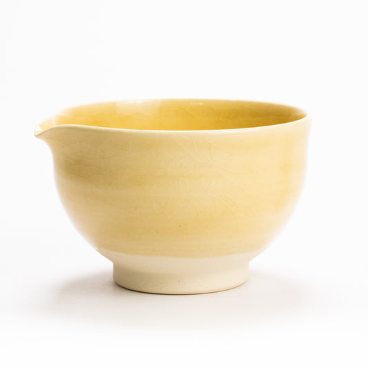 片口抹茶碗　黄瓷　大日窯 KOTOPOTTER