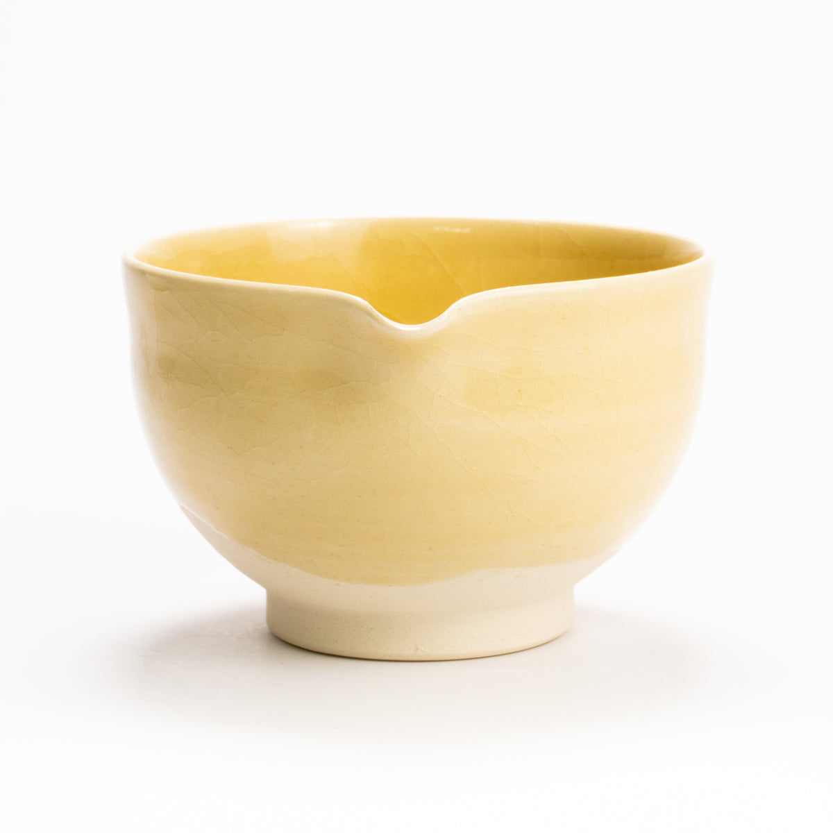 片口抹茶碗　黄瓷　大日窯 KOTOPOTTER