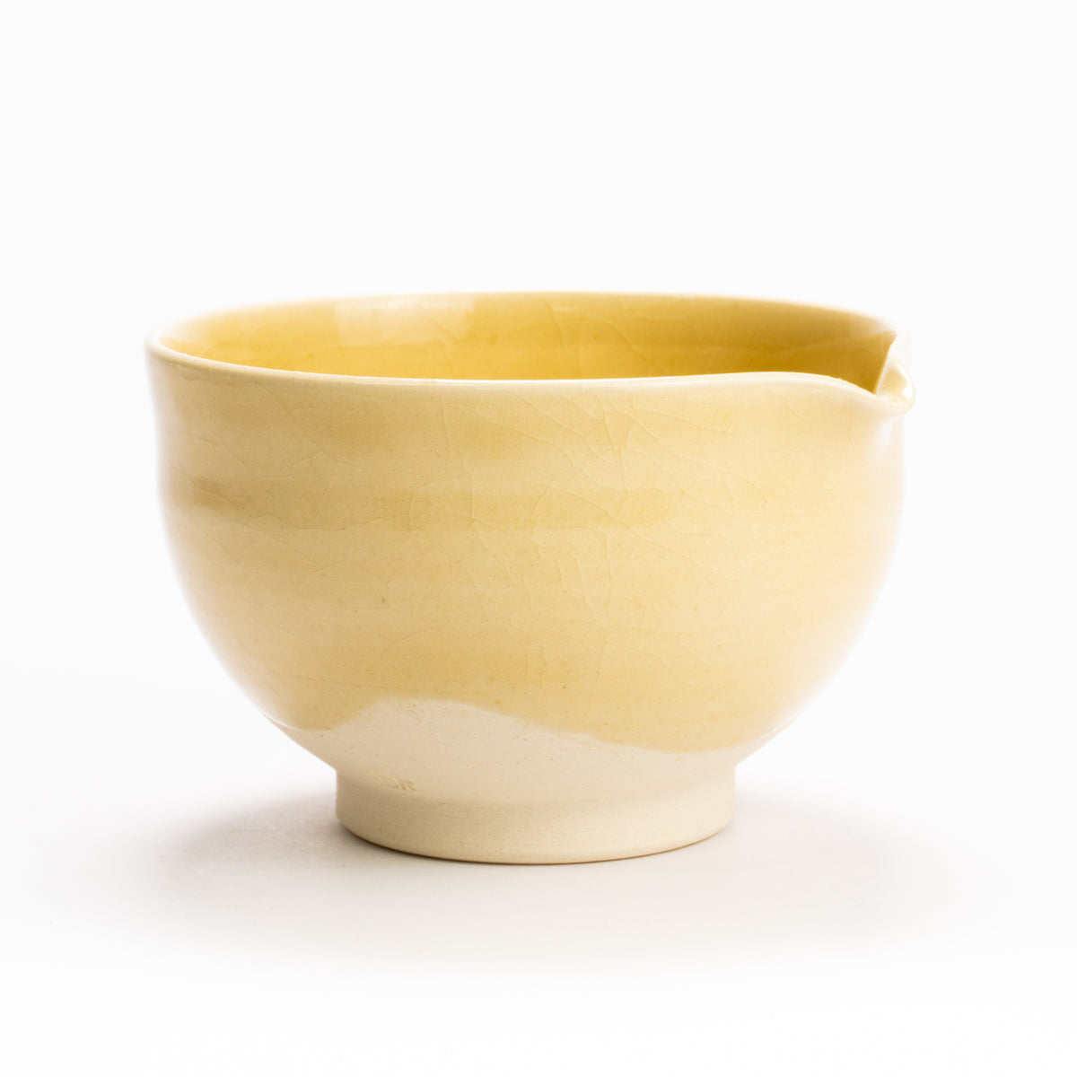 片口抹茶碗　黄瓷　大日窯 KOTOPOTTER
