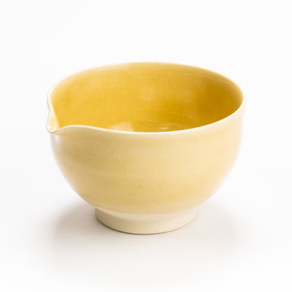 片口抹茶碗　黄瓷　大日窯 KOTOPOTTER