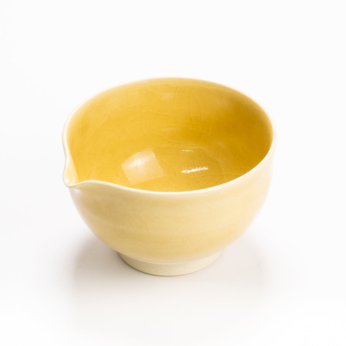 片口抹茶碗　黄瓷　大日窯 KOTOPOTTER