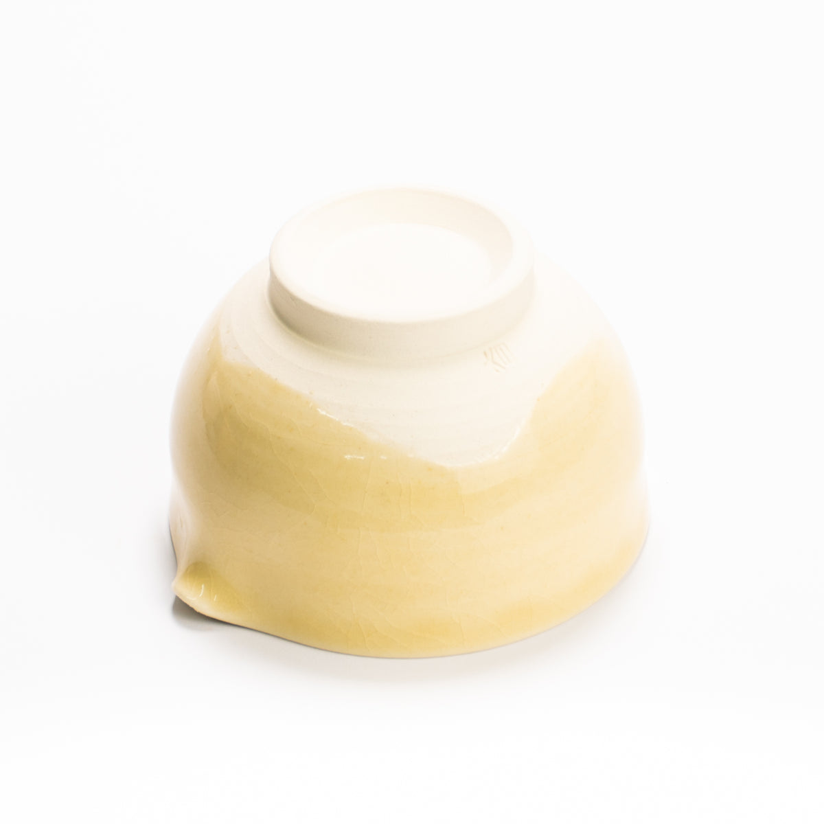 片口抹茶碗　黄瓷　大日窯 KOTOPOTTER