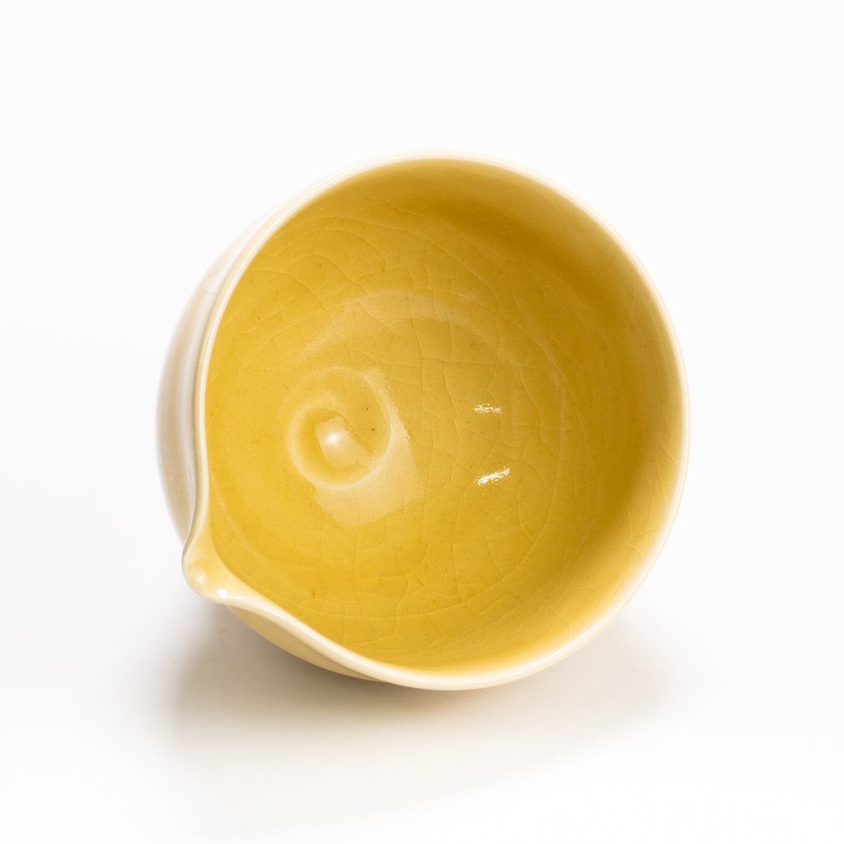片口抹茶碗　黄瓷　大日窯 KOTOPOTTER