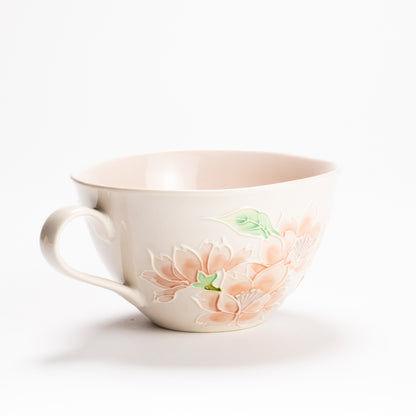 抹茶碗　古代黄交趾"梅に観世水"　一如 (コピー) KOTOPOTTER
