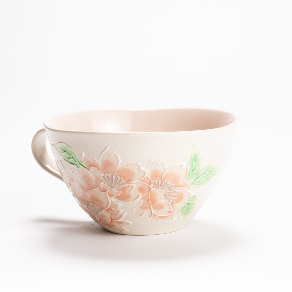 抹茶碗　古代黄交趾"梅に観世水"　一如 (コピー) KOTOPOTTER